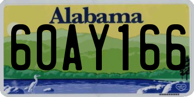 AL license plate 60AY166