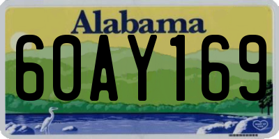 AL license plate 60AY169