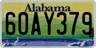 AL license plate 60AY379