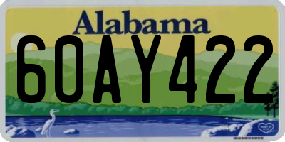 AL license plate 60AY422