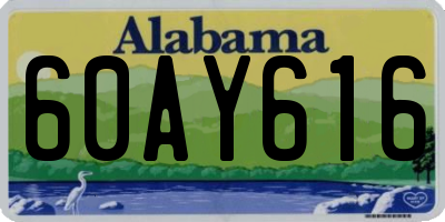 AL license plate 60AY616