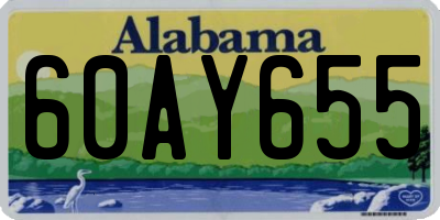 AL license plate 60AY655