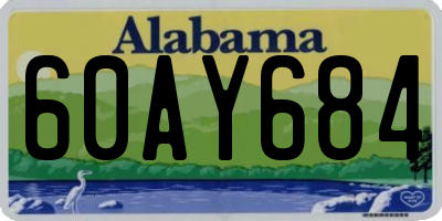 AL license plate 60AY684