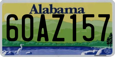 AL license plate 60AZ157