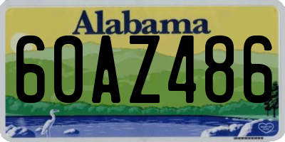 AL license plate 60AZ486