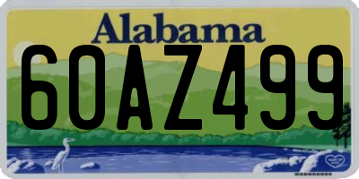 AL license plate 60AZ499