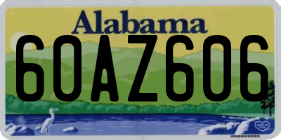 AL license plate 60AZ606