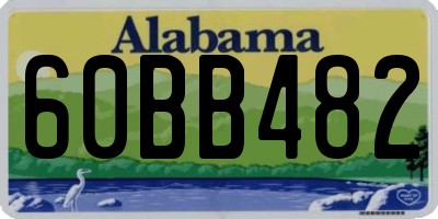 AL license plate 60BB482