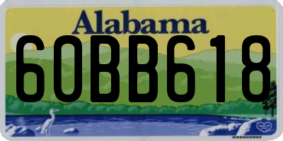 AL license plate 60BB618