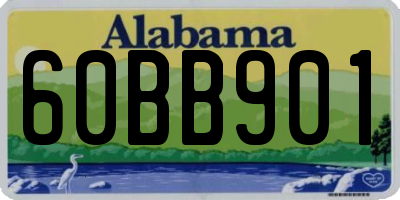 AL license plate 60BB901