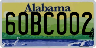 AL license plate 60BC002