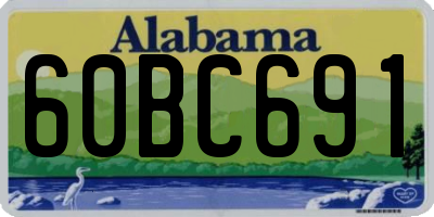 AL license plate 60BC691