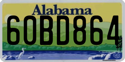 AL license plate 60BD864