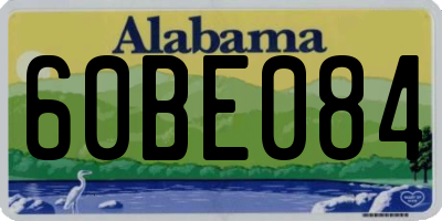 AL license plate 60BE084
