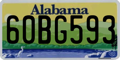 AL license plate 60BG593