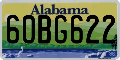 AL license plate 60BG622
