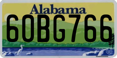 AL license plate 60BG766