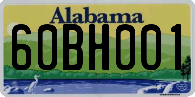 AL license plate 60BH001