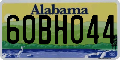 AL license plate 60BH044