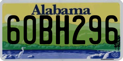 AL license plate 60BH296