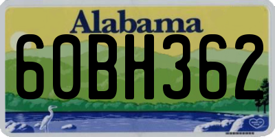 AL license plate 60BH362