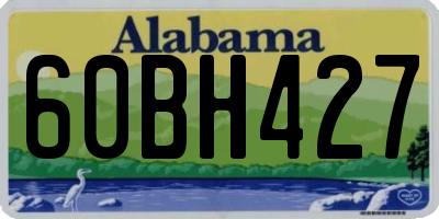 AL license plate 60BH427