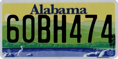 AL license plate 60BH474