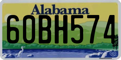 AL license plate 60BH574