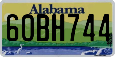 AL license plate 60BH744