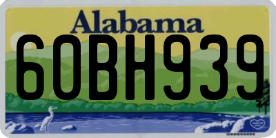 AL license plate 60BH939
