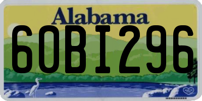 AL license plate 60BI296