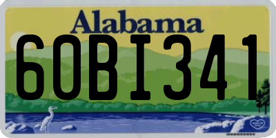 AL license plate 60BI341