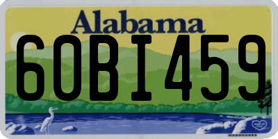 AL license plate 60BI459