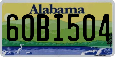 AL license plate 60BI504