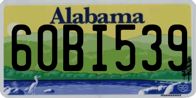 AL license plate 60BI539