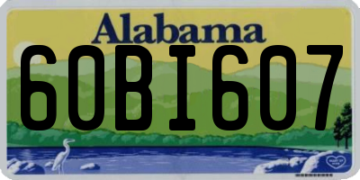 AL license plate 60BI607