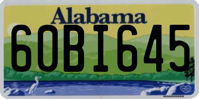 AL license plate 60BI645