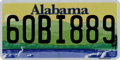 AL license plate 60BI889