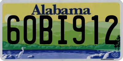 AL license plate 60BI912