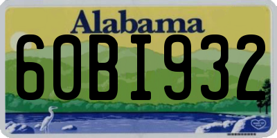 AL license plate 60BI932