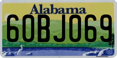 AL license plate 60BJ069
