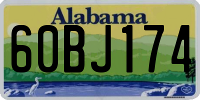 AL license plate 60BJ174