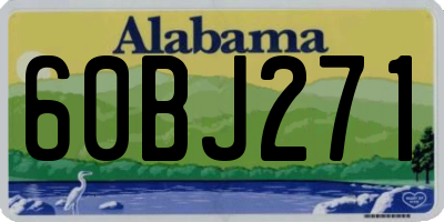 AL license plate 60BJ271