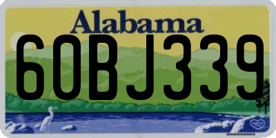 AL license plate 60BJ339