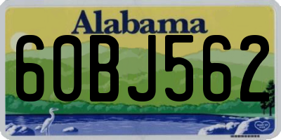 AL license plate 60BJ562