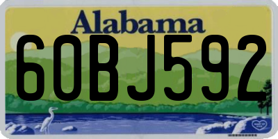 AL license plate 60BJ592