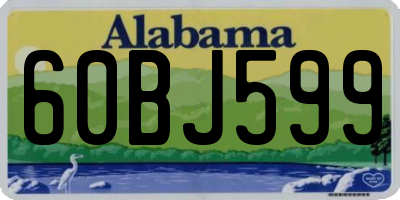 AL license plate 60BJ599