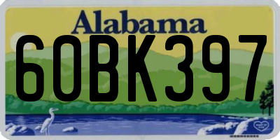 AL license plate 60BK397