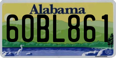 AL license plate 60BL861