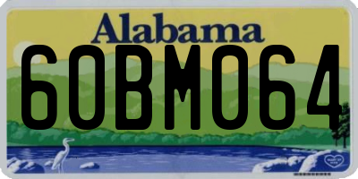 AL license plate 60BM064